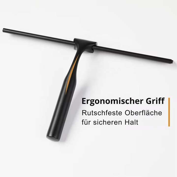 Duschabzieher aus Edelstahl – streifenfrei, rostfrei, mit Saughalterung