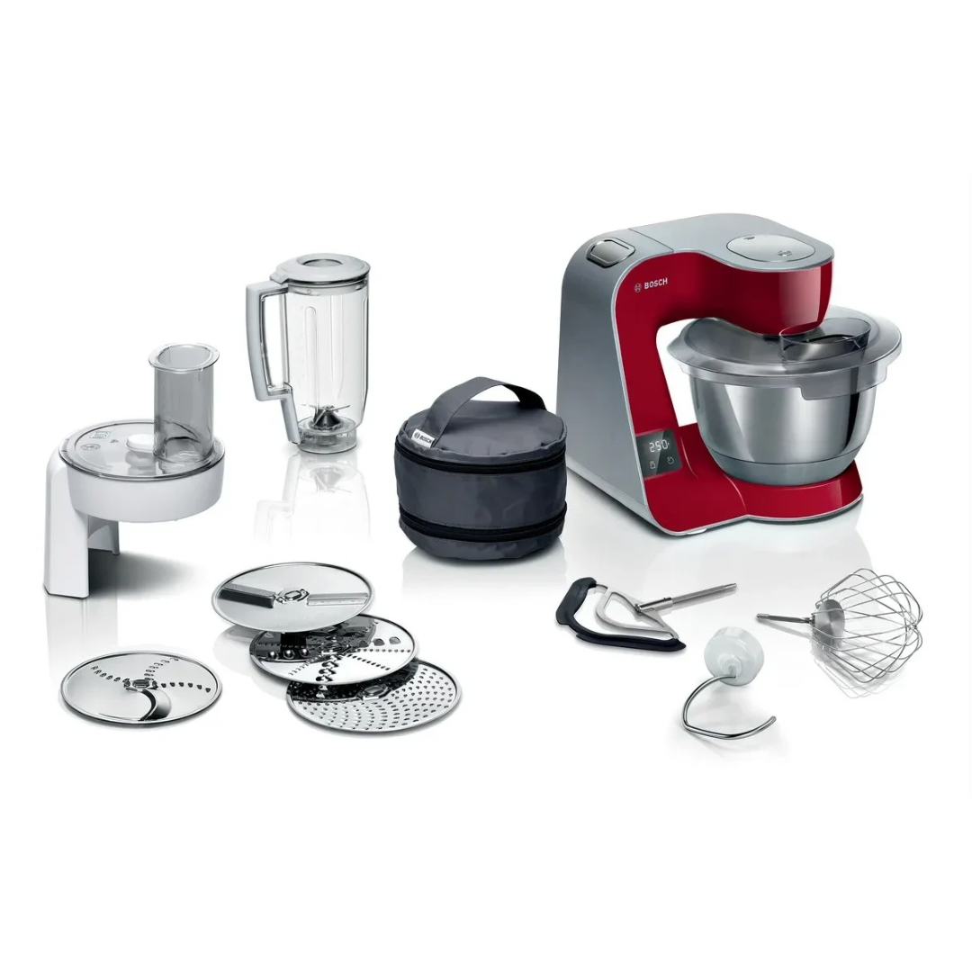 Bosch Küchenmaschine MUM58720 Rot Silber
