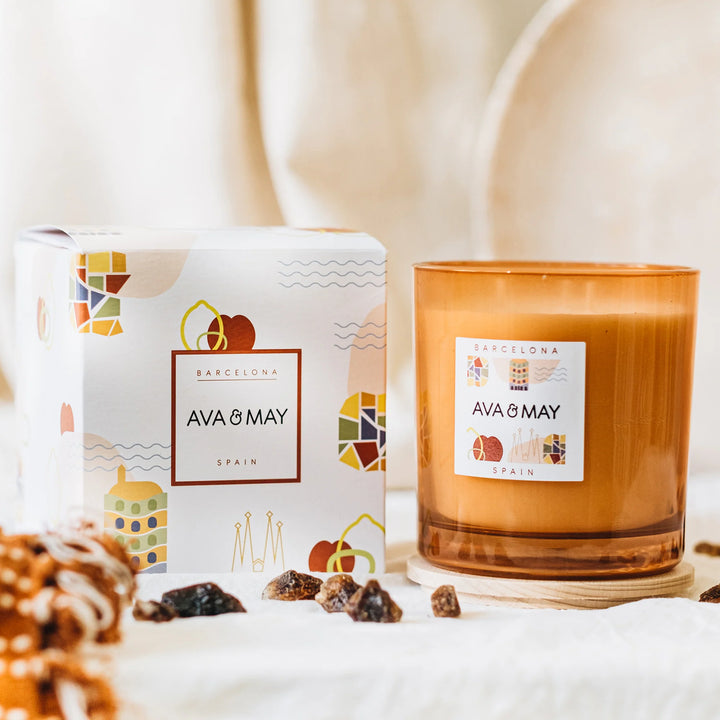 AVA & MAY Duftkerze Barcelona Gross, 500 g