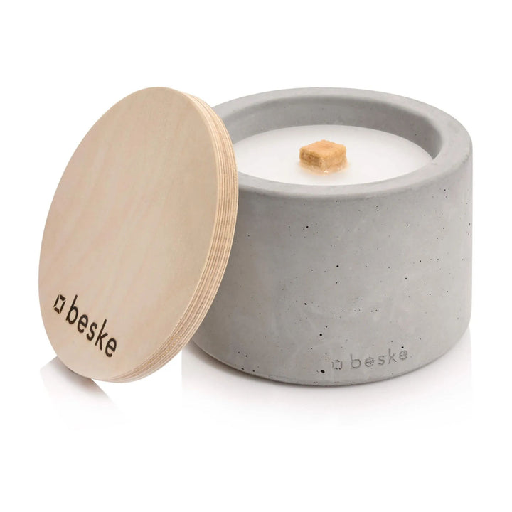 Beske Betonfeuer Solo 14 cm, mit Löschbrett aus Holz