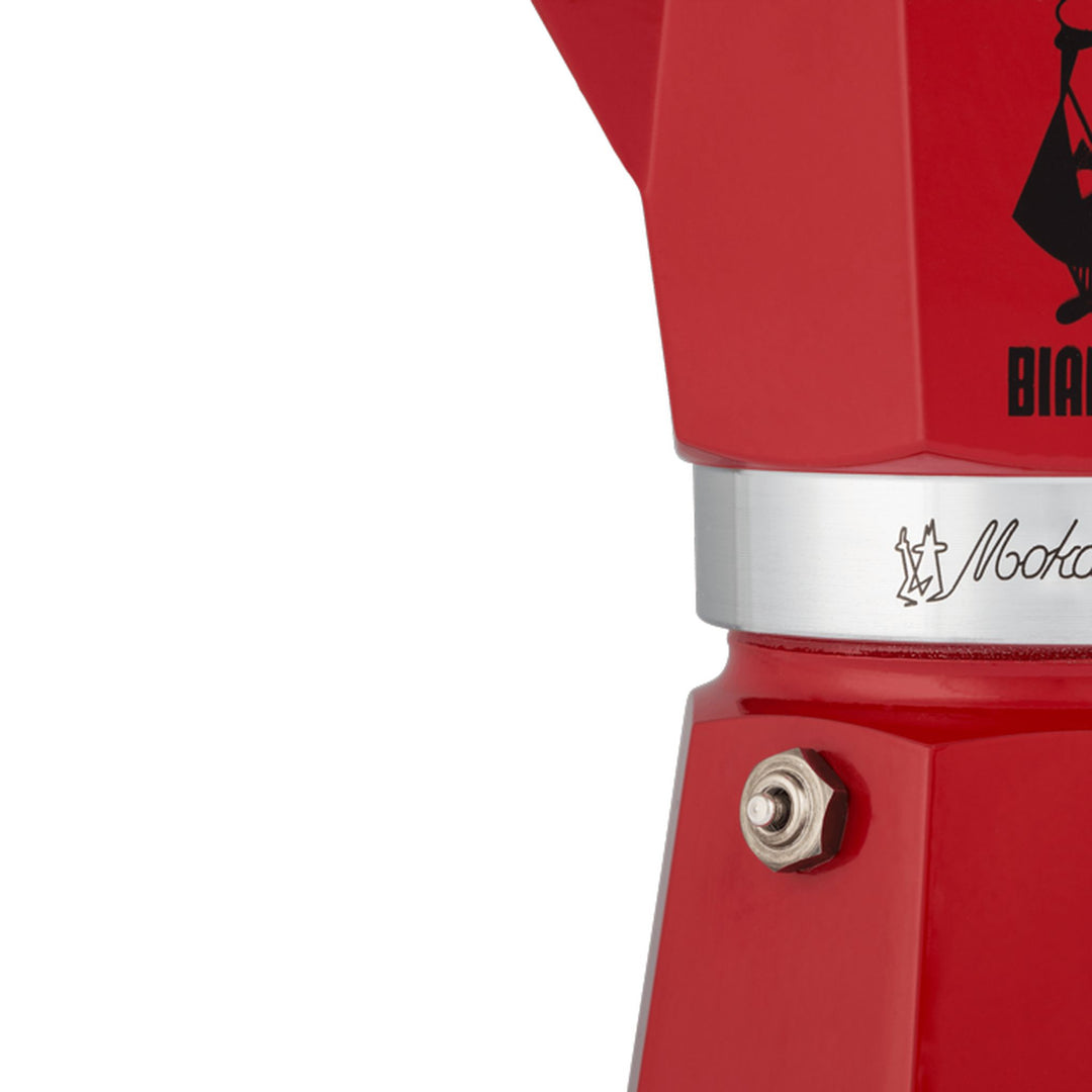 Bialetti Moka Express Rot, Sicherheitsventil am Kessel