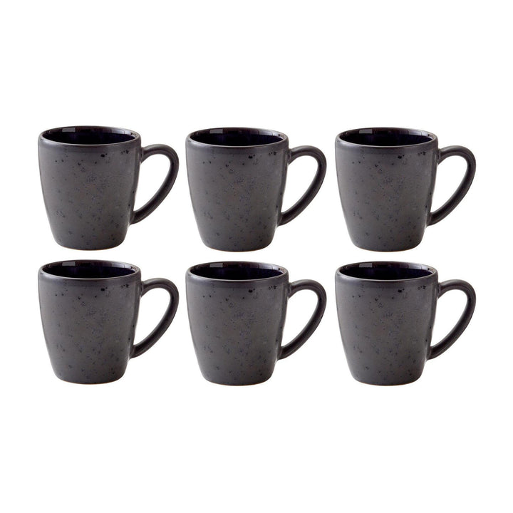 Bitz Gastro Kaffeetasse 190 ml, 6er-Set Schwarz/Dunkelblau