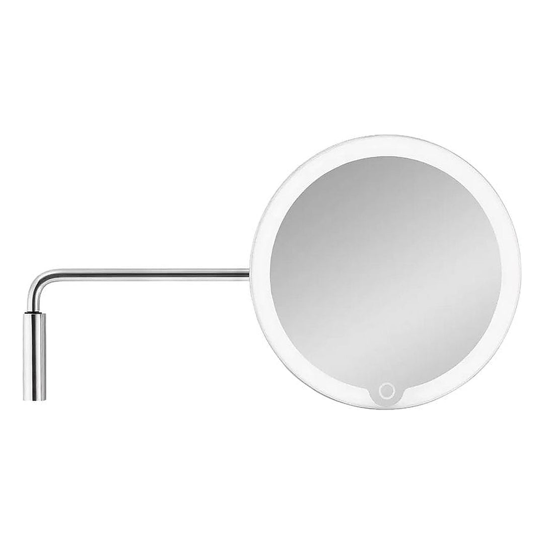 Blomus Kosmetikspiegel LED MODO mit Wandhalterung, Silber matt