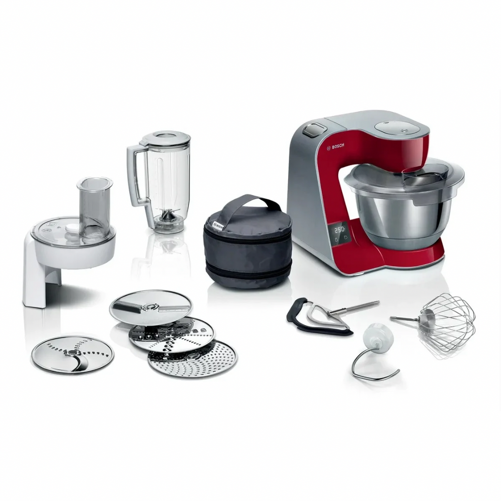 Bosch Küchenmaschine MUM58720 mit umfangreichem Zubehör und Mixeraufsatz