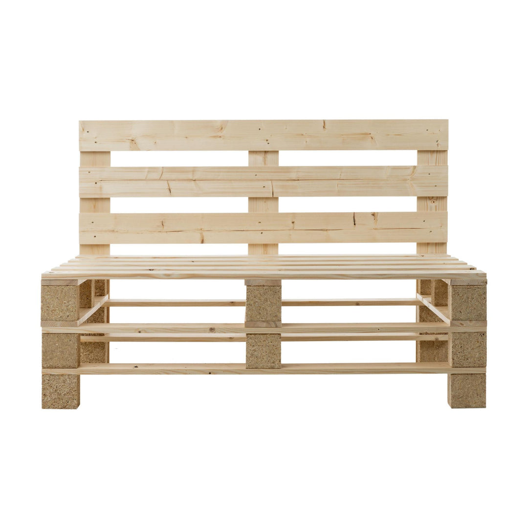 COCON Palettensofa Nature, Ansicht von vorne