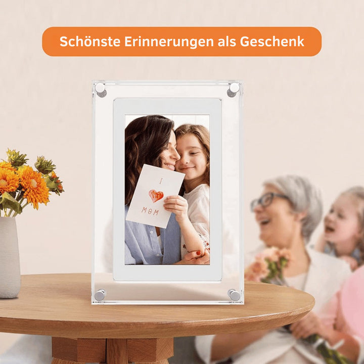 Digitaler Bilderrahmen aus Acryl als emotionale Geschenkidee für Familie und besondere Anlässe
