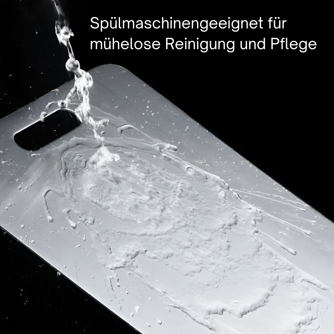 Edelstahl Schneidebrett spülmaschinengeeignet – einfache Reinigung ohne Gerüche
