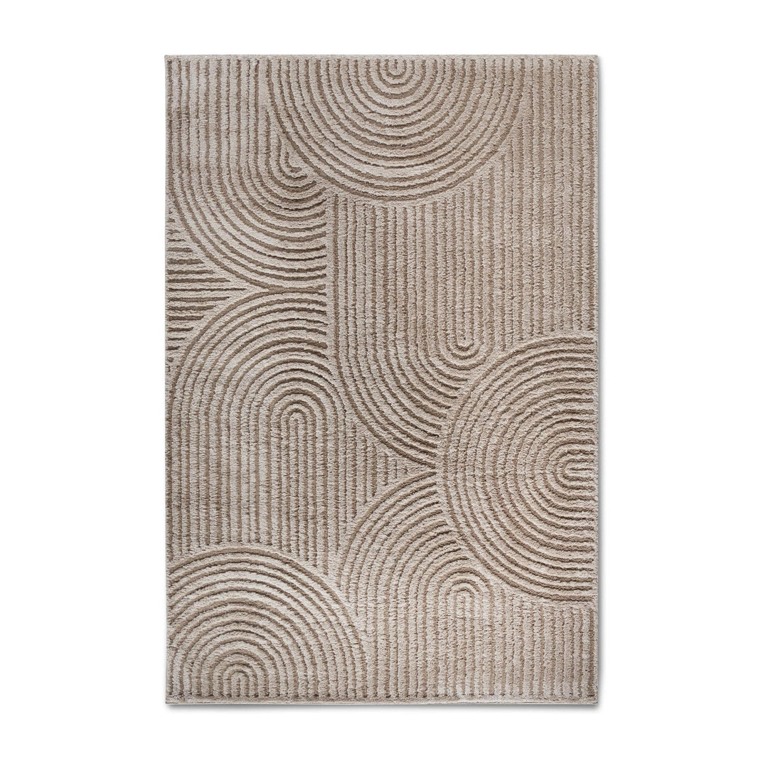 Elle Decoration Hochflorteppich Chappe, Beige