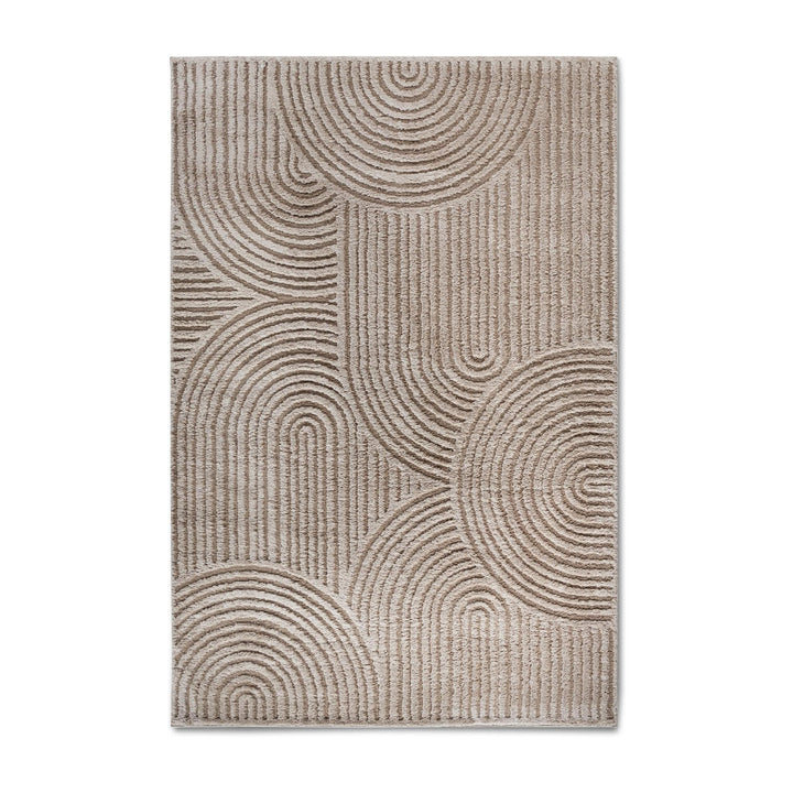Elle Decoration Hochflorteppich Chappe, Beige