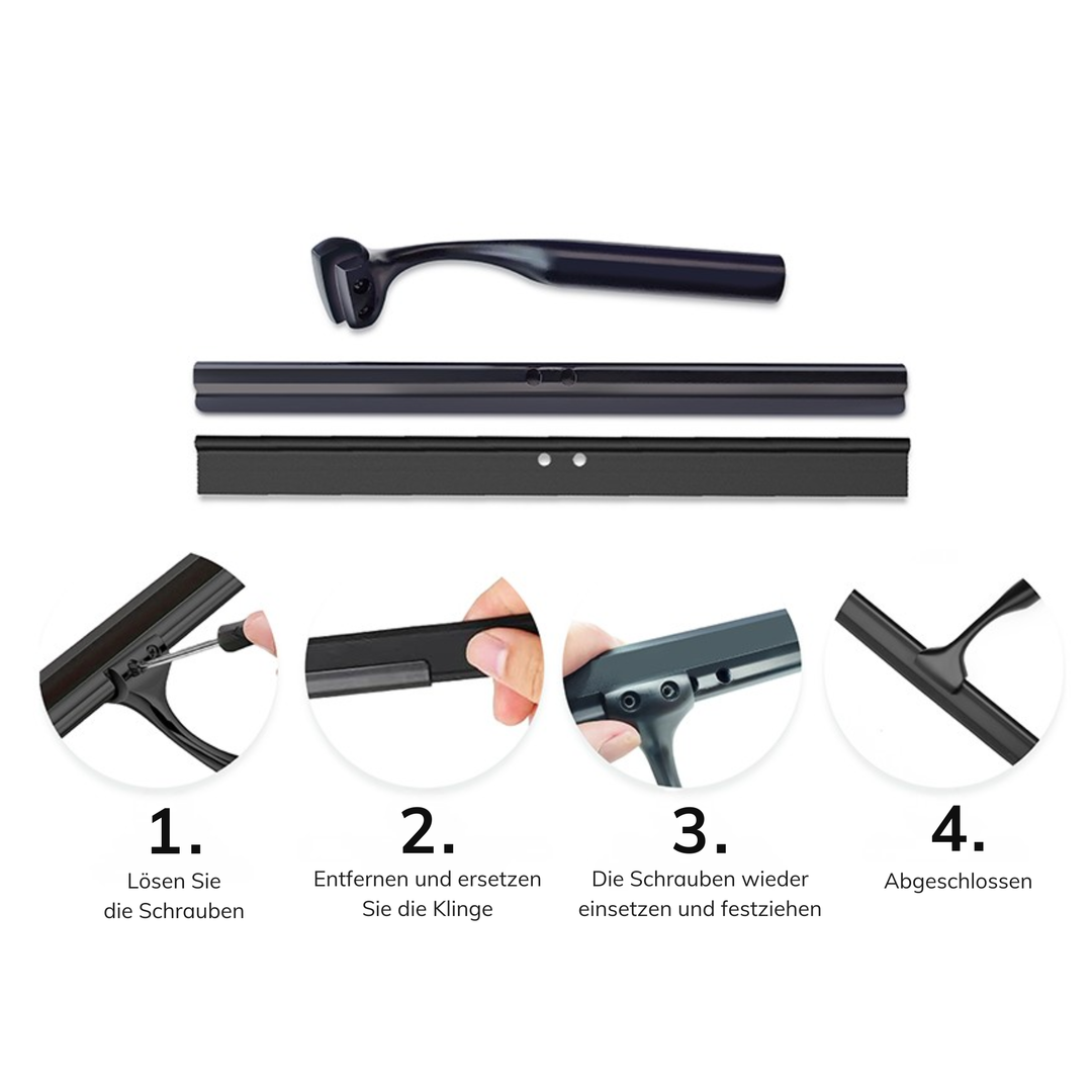 Ersatzgummi Duschabzieher Montage und Austausch Schritt für Schritt