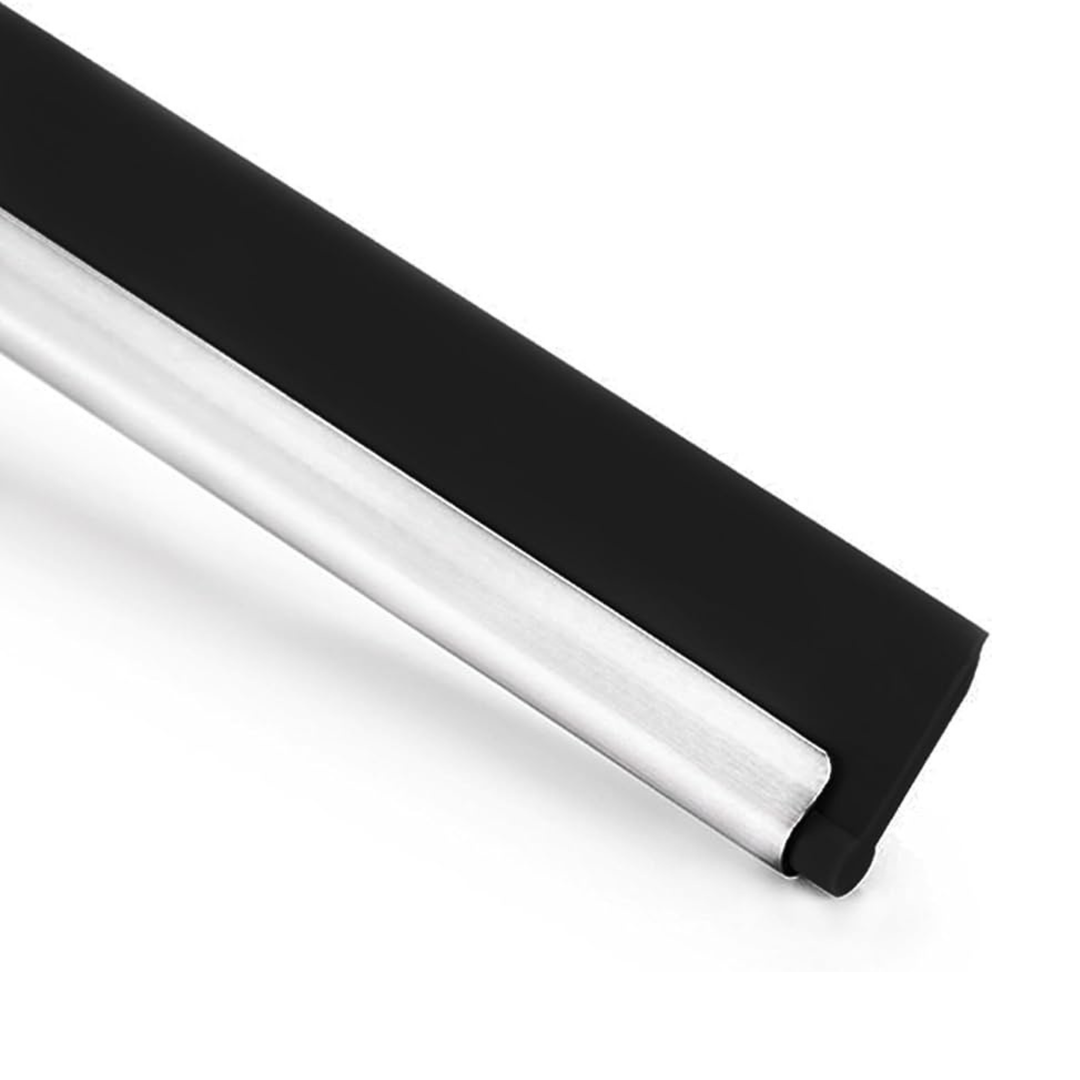 Schwarzer Ersatzgummi für Duschabzieher Nahaufnahme langlebiges Material