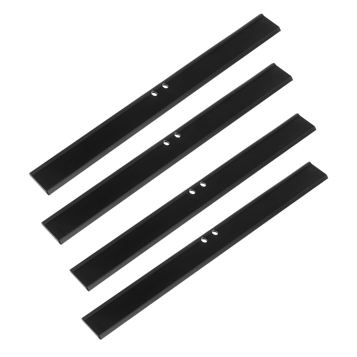 Ersatzgummi für Duschabzieher, Schwarz, 4er Set