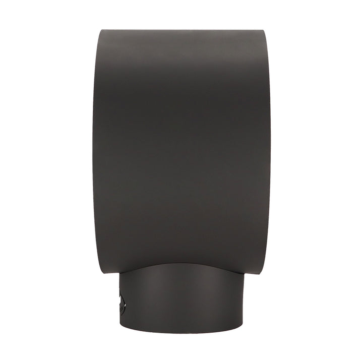 Esschert Design Holzregal rund, Schwarz, Seitenansicht