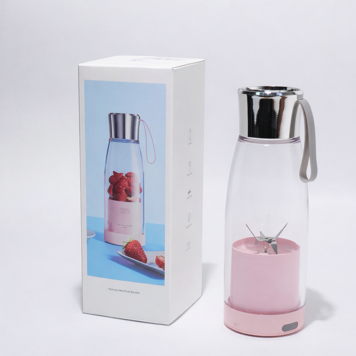 Fresh Juice Smoothie2Go Chic 450 ml mit Verpackung und Produkt im Lieferumfang
