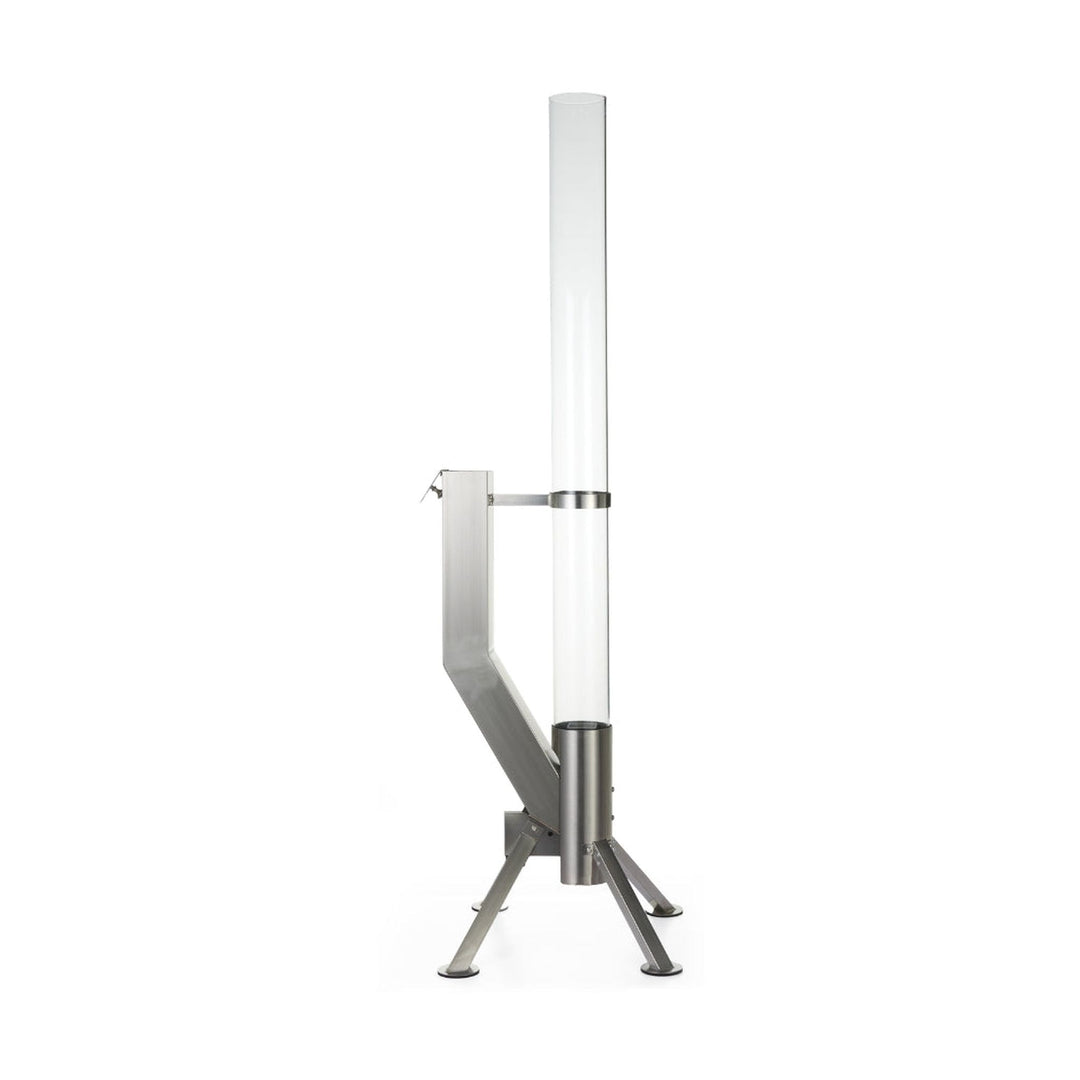 Gardenflare Premium Feuerrohr Edelstahl, Ansicht von der Seite