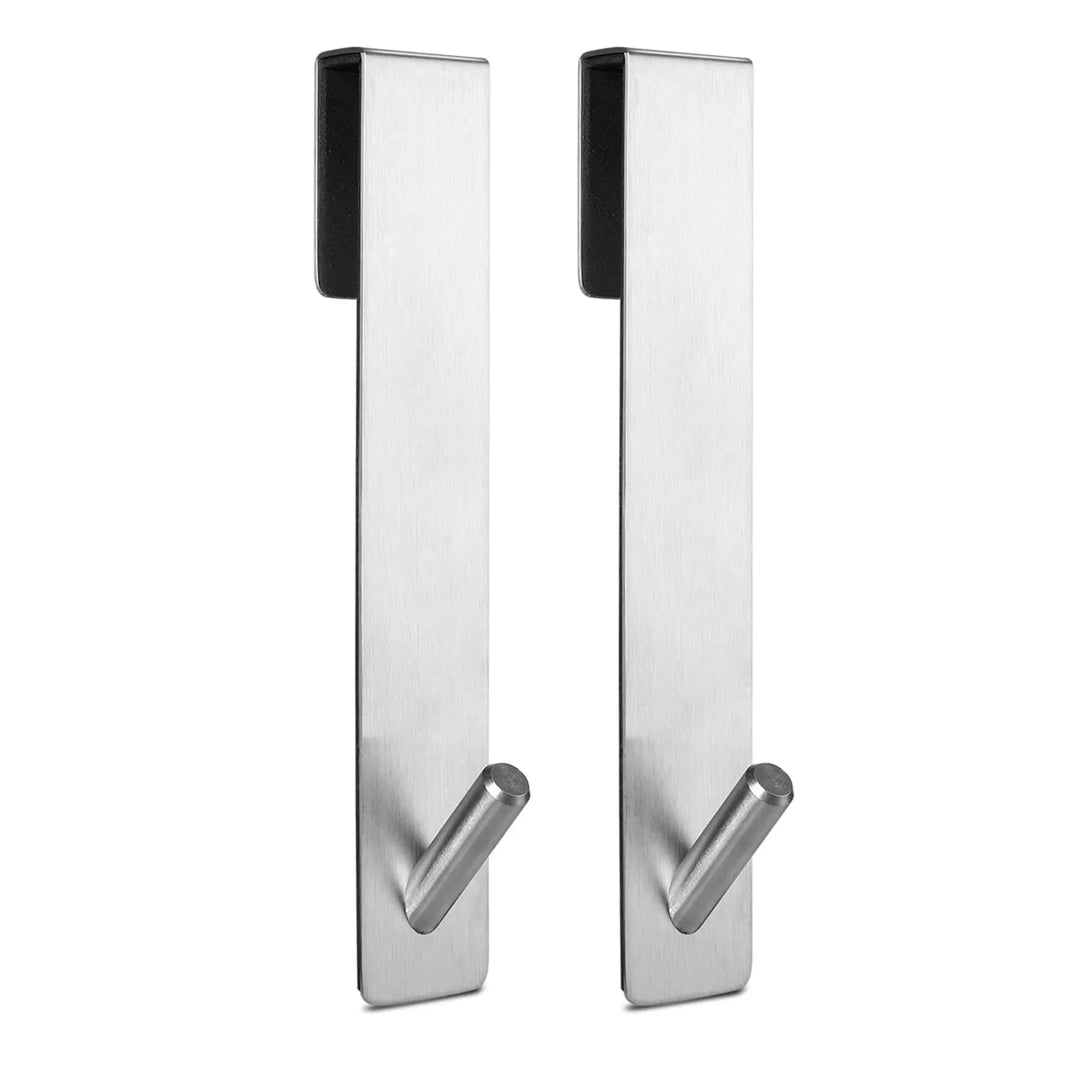 Handtuchhaken für Duschwand ohne Bohren aus Edelstahl in Silber im 2er Set