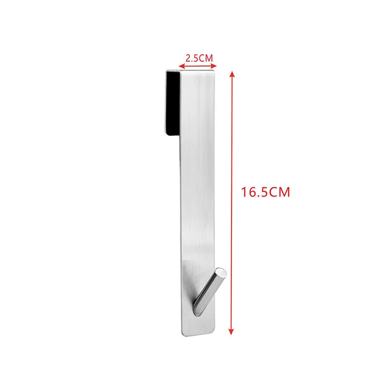 Handtuchhaken für Duschwand aus Edelstahl mit Massangaben 16,5 cm Länge