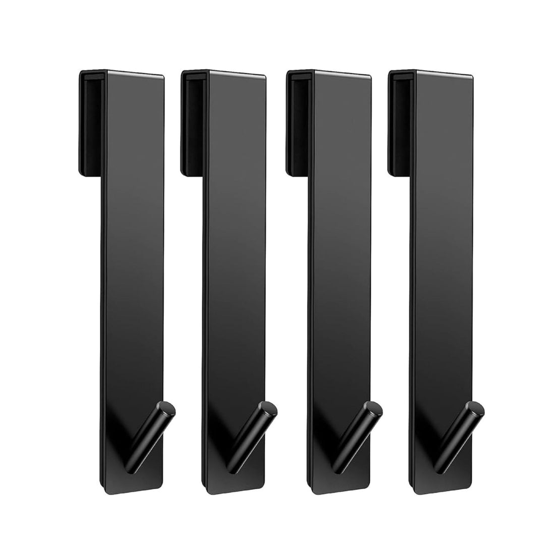 Handtuchhaken für Duschwand Edelstahl schwarz im 4er Set