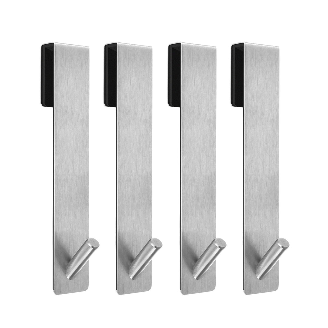 Handtuchhaken für Duschwand Edelstahl silber im 4er Set