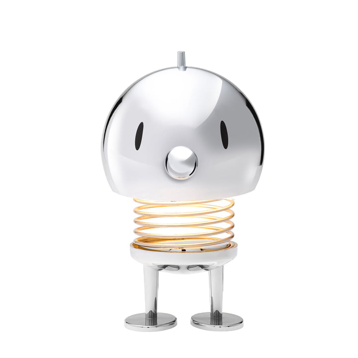 Lampe de table Hoptimist L, argent, vue de face