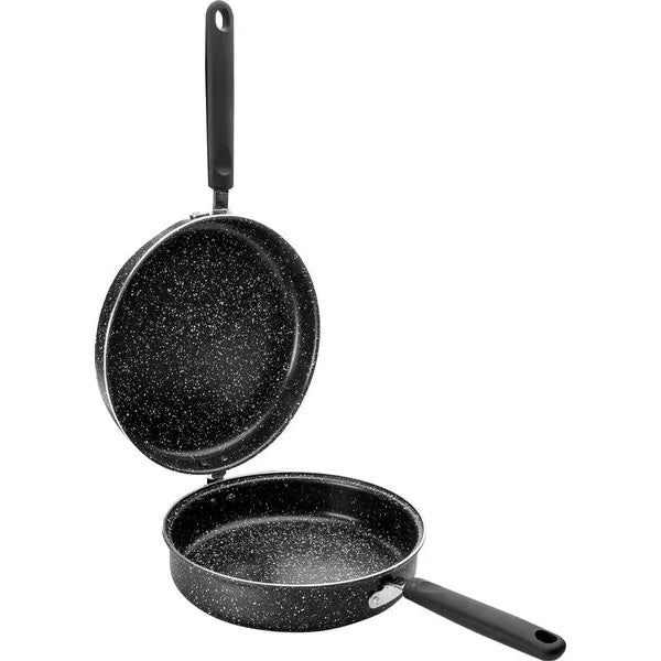 Ibili Natura Doppelpfanne für Tortilla 24 cm, aufgeklappt