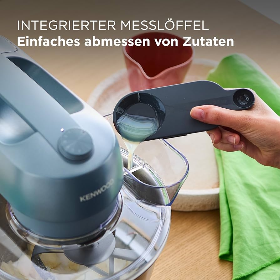 Kenwood Go Küchenmaschine mit integriertem Messlöffel zum einfachen Abmessen von Zutaten