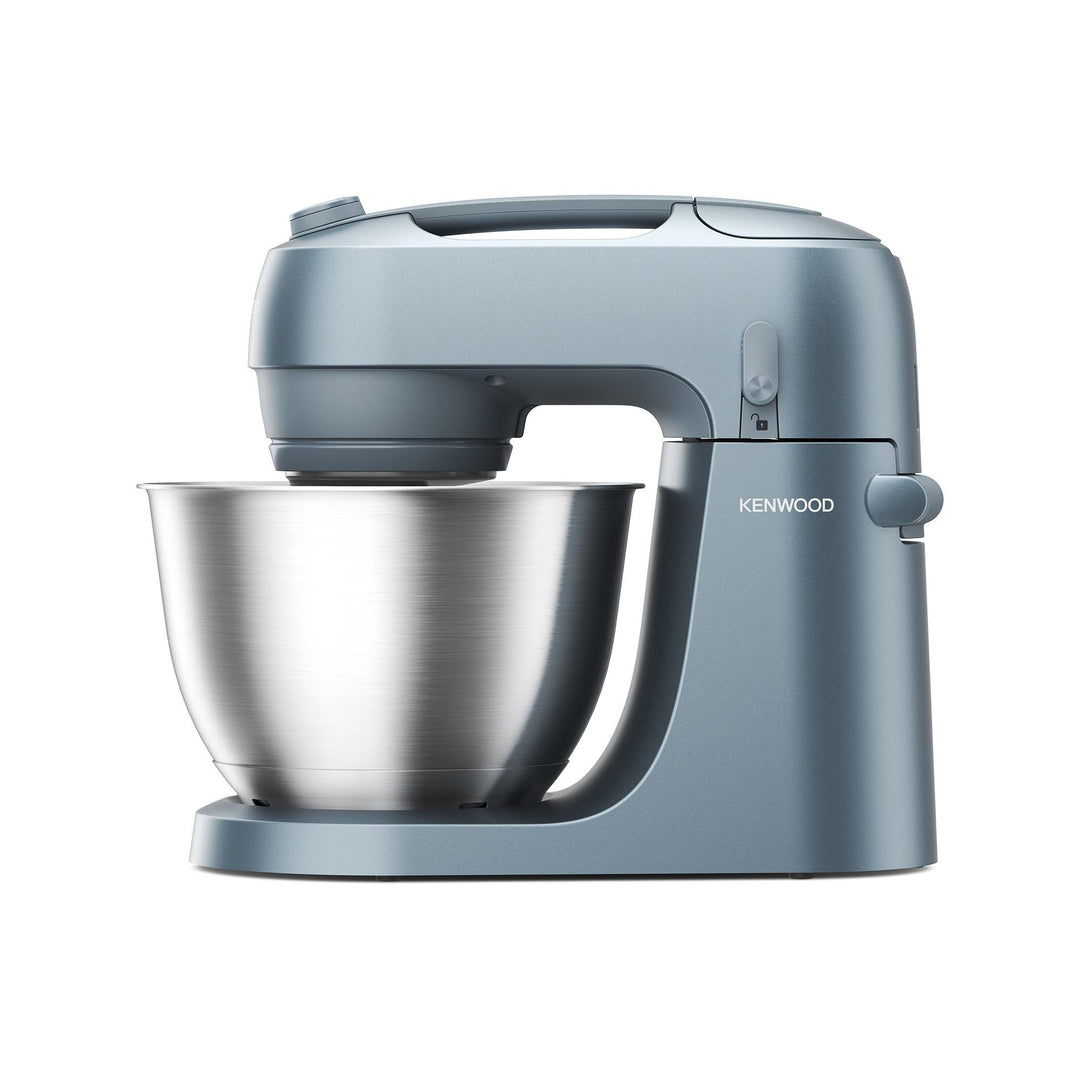 Kenwood Küchenmaschine Go Storm Blue mit Edelstahlschüssel in kompakter Frontansicht