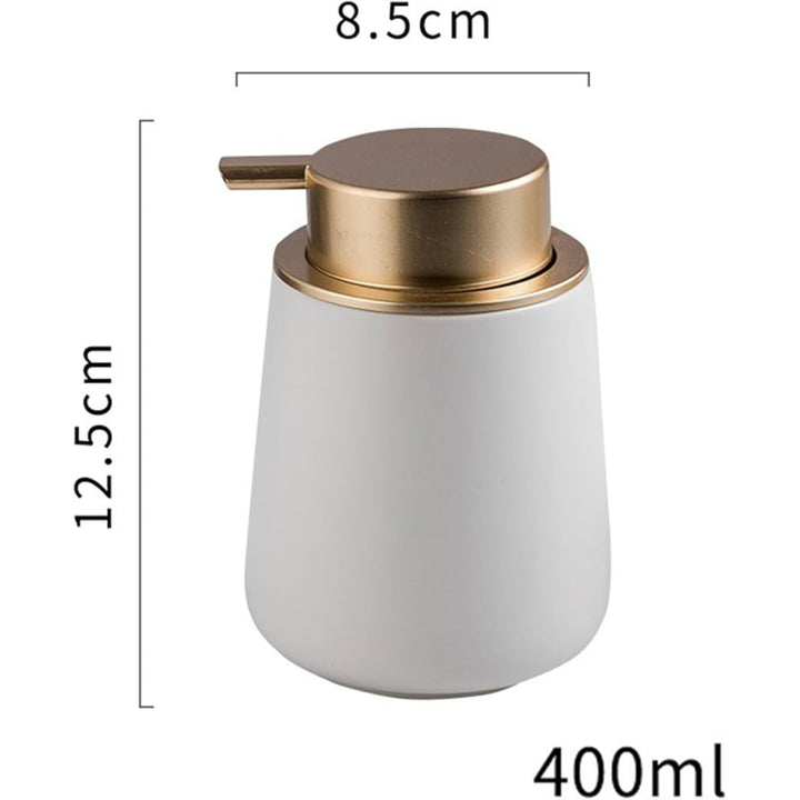 Keramik Seifenspender 400 ml Größe 12.5 cm Höhe Badezimmer Zubehör
