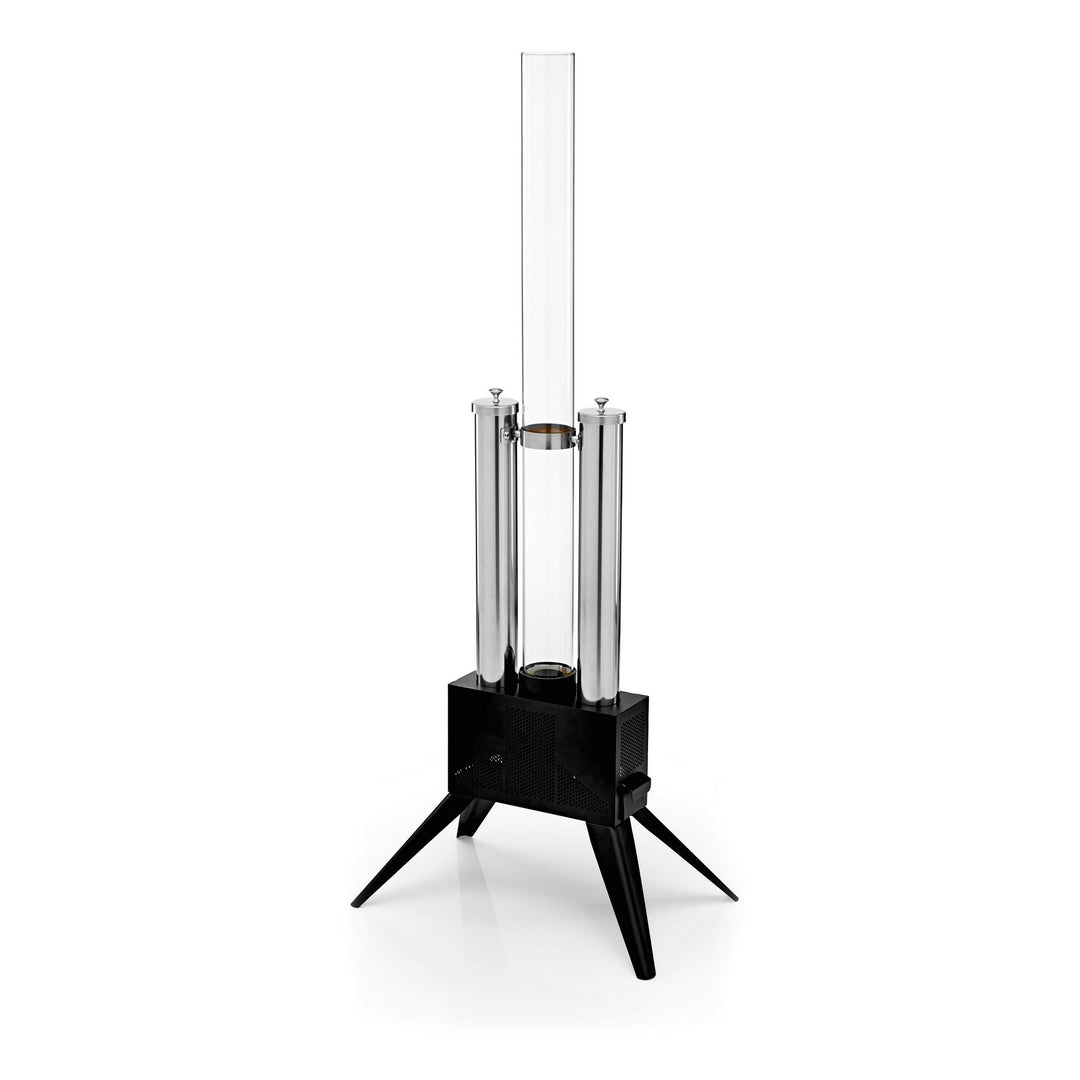 Landmann Pellet-Feuersäule 135 cm, Schwarz/Edelstahl