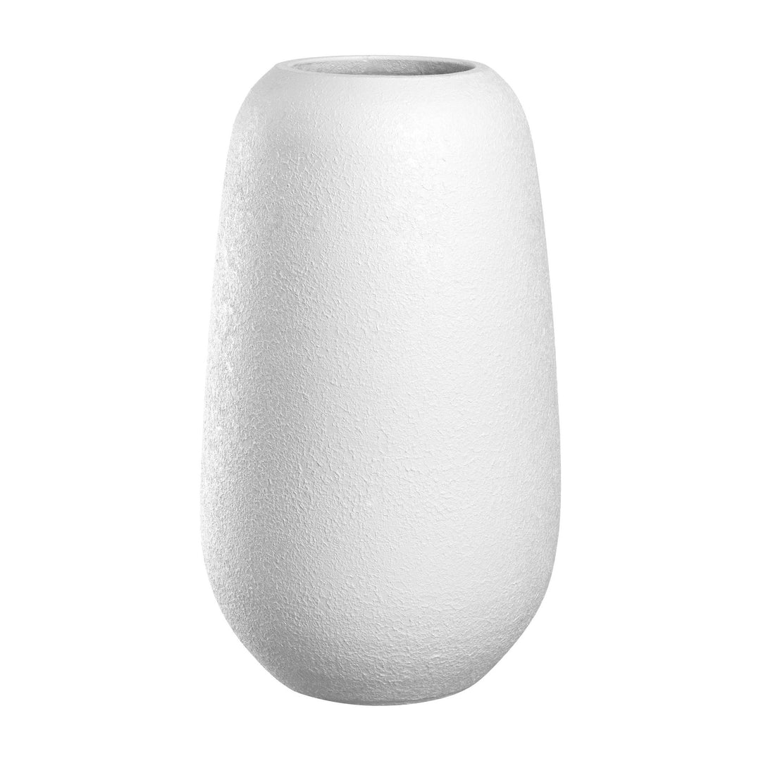 Leonardo Vase Trogolo aus Keramik, Weiss