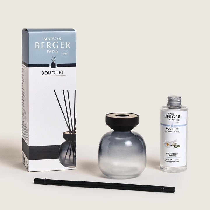 Maison Berger Duftstäbchen Bouquet Minéral, Lieferumfang mit Karton und Nachfüller