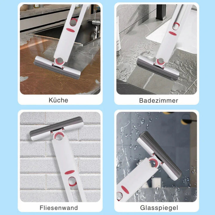Mini Wischmopp Anwendung in Küche Badezimmer Glas und Fliesen vielseitiger Reinigungsmopp für verschiedene Oberflächen