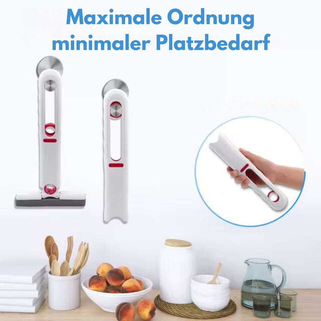 Mini Wischmopp platzsparend aufbewahren faltbares Design für maximale Ordnung bei minimalem Platzbedarf