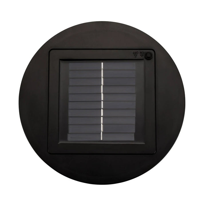 Solarpanel mit Ein-Aus-Schalter auf der Oberseite des Leuchtenschirms