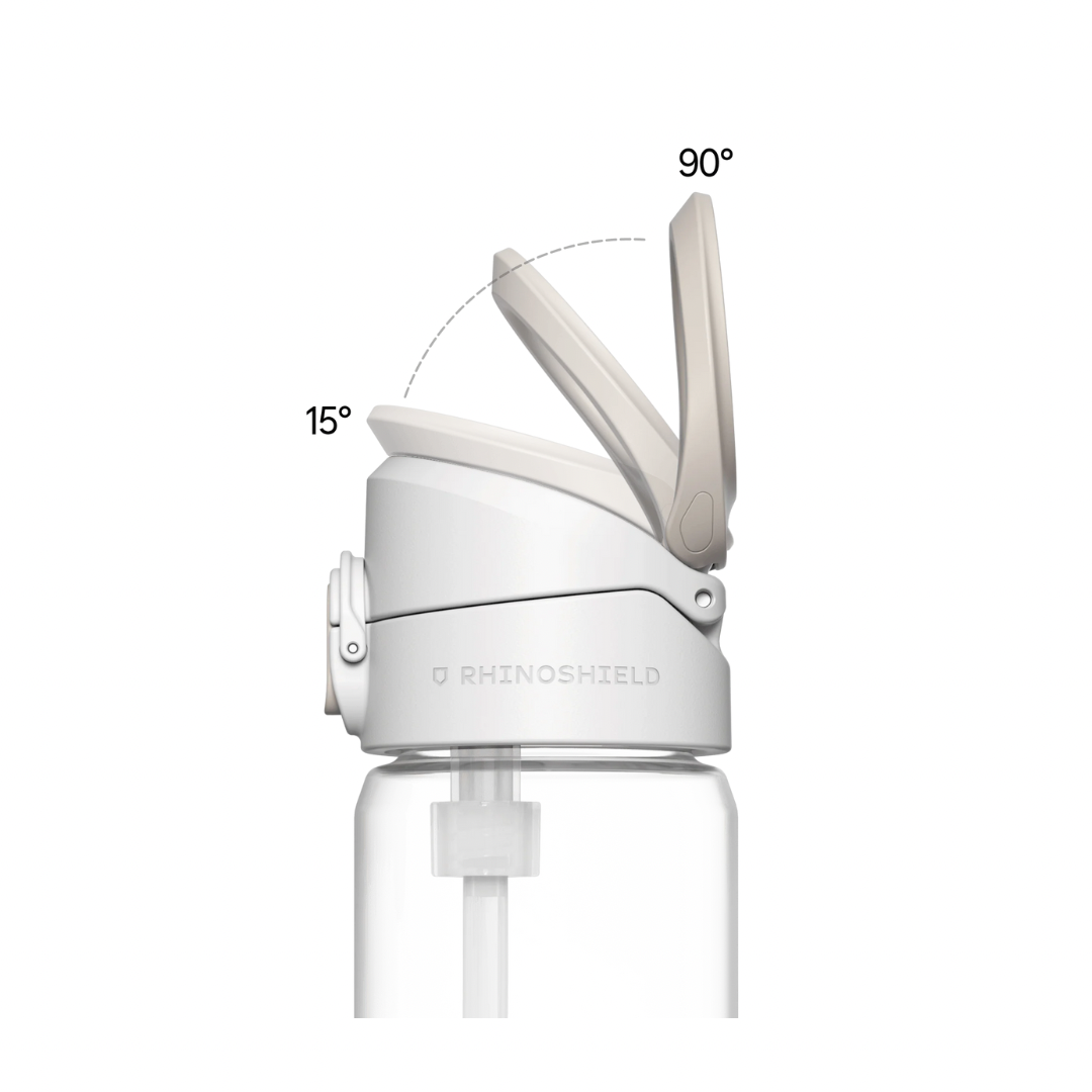 RhinoShield AquaStand, Deckel in Weiss mit Magnetring, neigbar von 15 bis 90 Grad