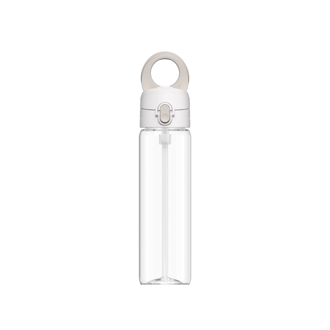 RhinoShield AquaStand Trinkflasche 800 ml in Weiss mit Magnetring am Deckel