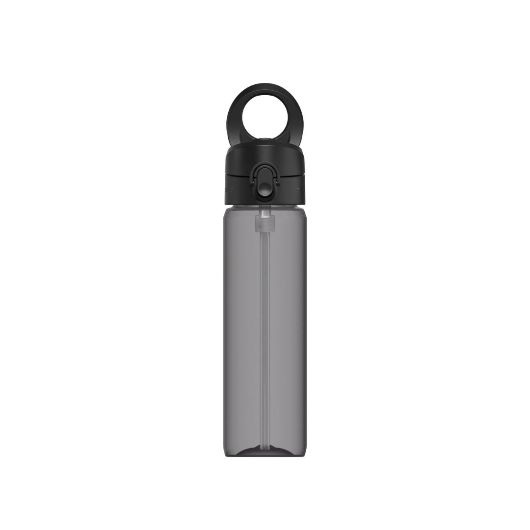 RhinoShield AquaStand Trinkflasche 800 ml in Schwarz mit Magnetring am Deckel