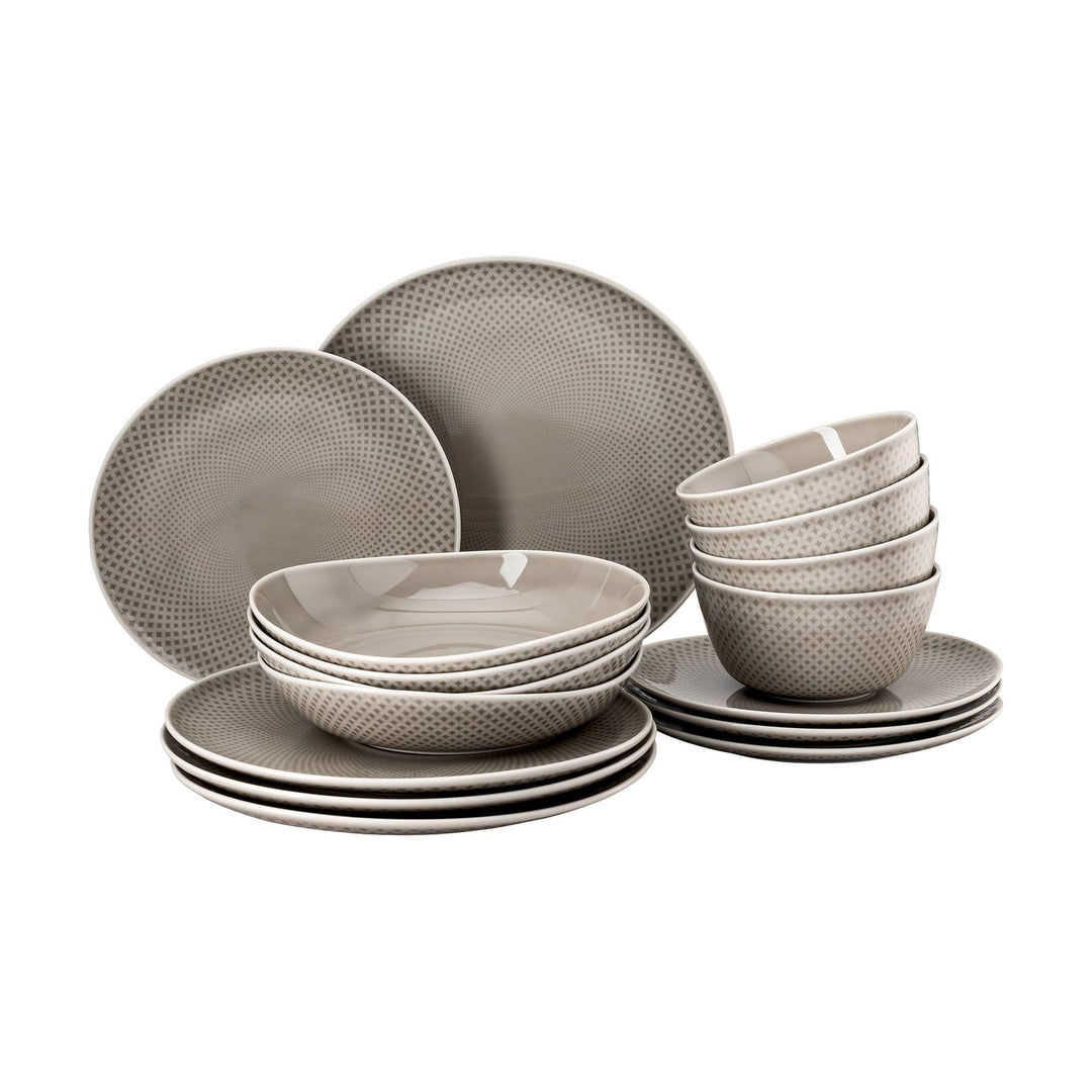 Rosenthal Junto Speise-Service 16-teilig, Pearl Grey