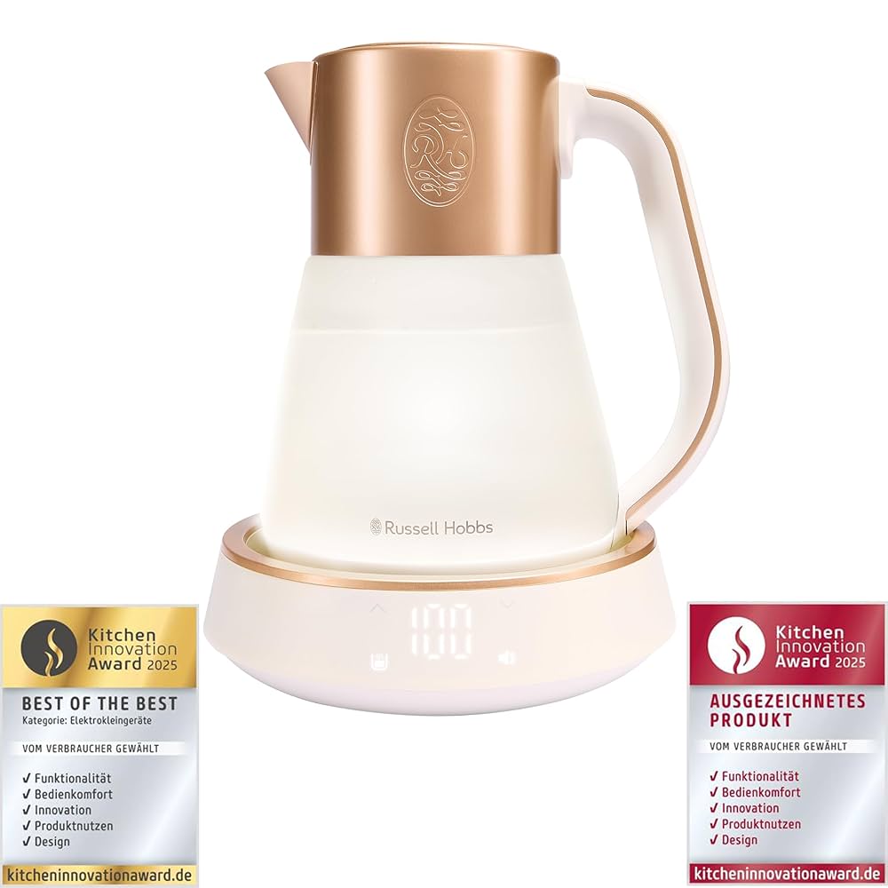 Russell Hobbs Calm Touch Wasserkocher mit Kitchen Innovation Award für Design und Funktionalität