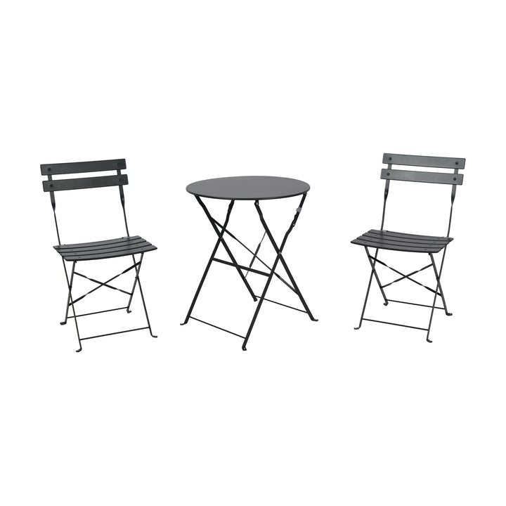 Schou Bistro-Set Sam, Schwarz