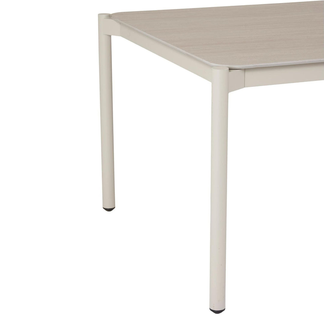 Schou Gartentisch Bo, Creme, Ecke mit Tischbein