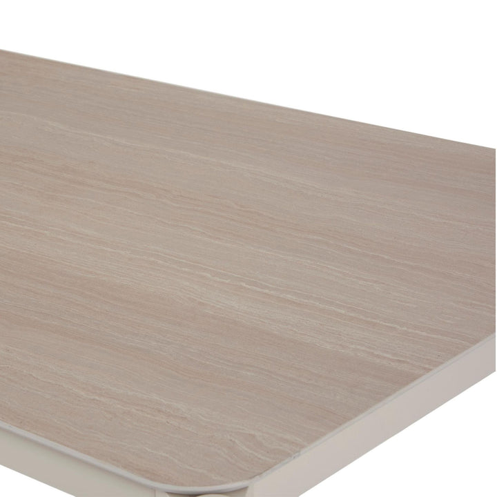 Schou Gartentisch Bo, Creme, Tischplatte im Detail
