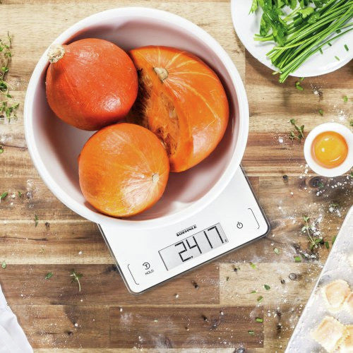 Soehnle Page Profi 300 digitale Küchenwaage mit Kürbissen und hoher Tragkraft bis 20 kg