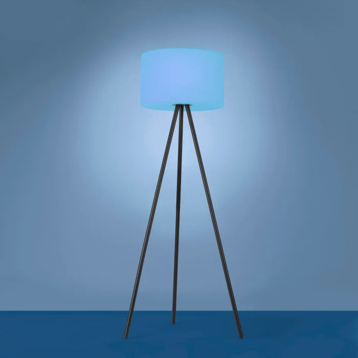 LED Solar Stehleuchte mit blauem Licht – dekorative Beleuchtung für Balkon und Garten