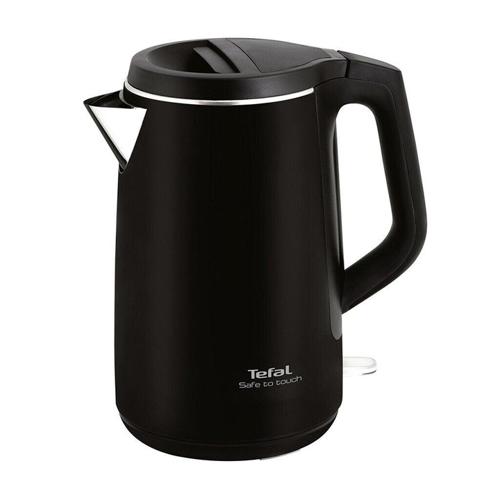 Tefal Wasserkocher Safe to Touch KO3718 1,5 l in Schwarz mit doppelwandigem Gehaeuse