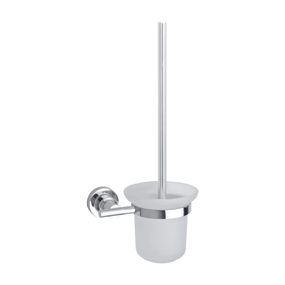 Ensemble brosse WC tesa Luup avec support mural, chromé