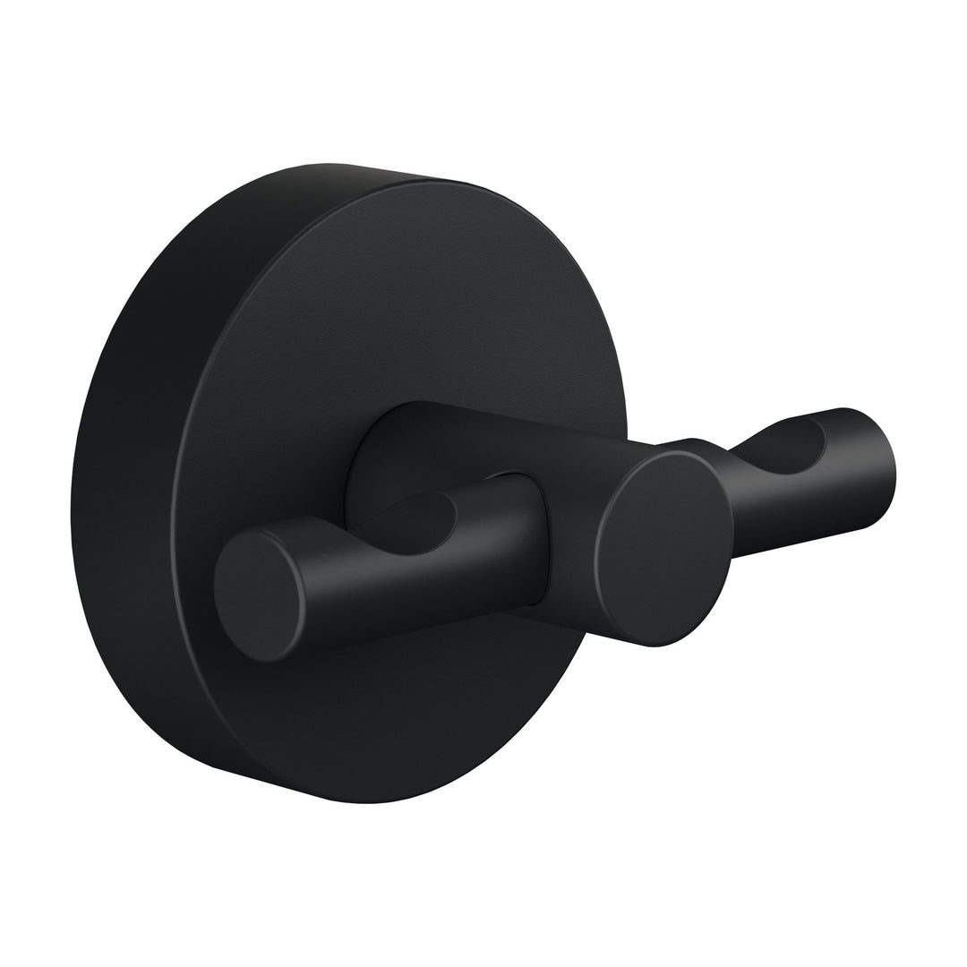 tesa Moon Black Bademantelhaken, Schwarz matt