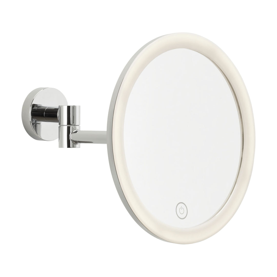 Miroir cosmétique LED tesa Visioon chrome, avec bras pivotant