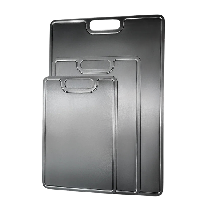 Titan Schneidebrett Set in drei Größen – hochwertiges Schneidebrett aus Titan für jede Küche