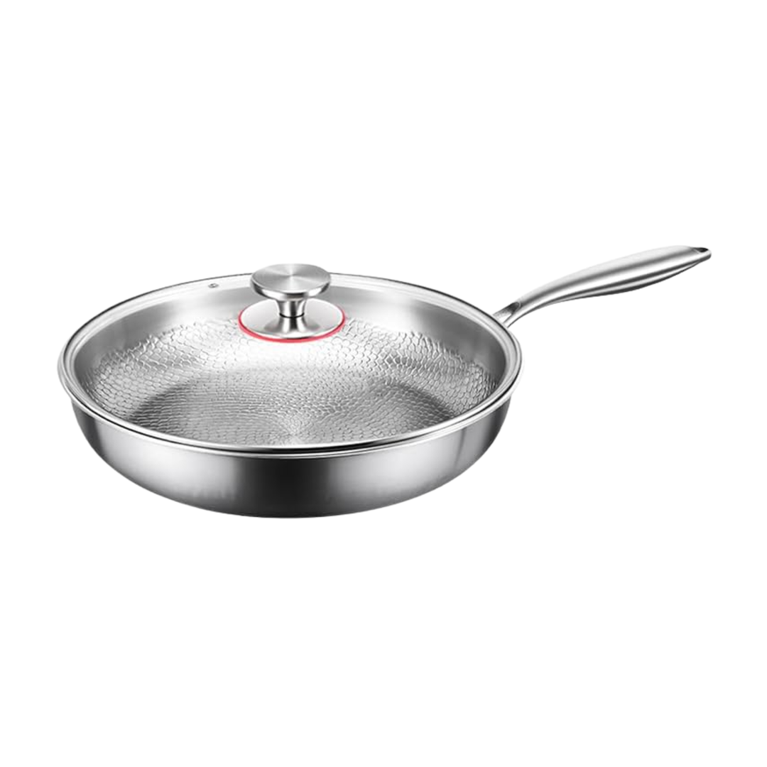 Poêle Titanium Pro, Titan Silver Edition, avec couvercle